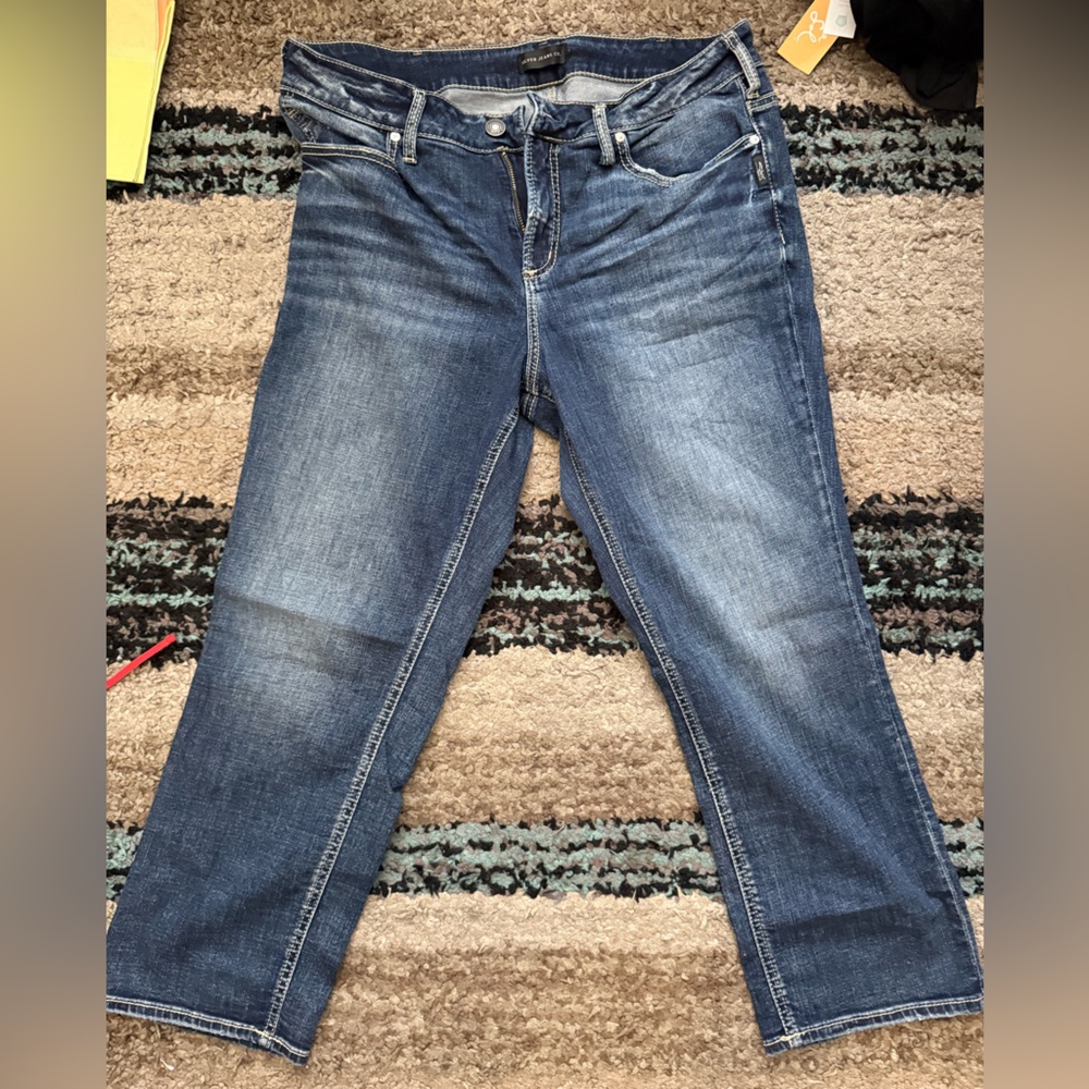 Silver Jeans Blue Straight Jeans Classic Style